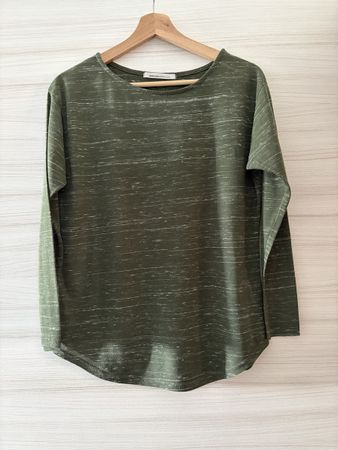 Olive Green Long Sleeve Top