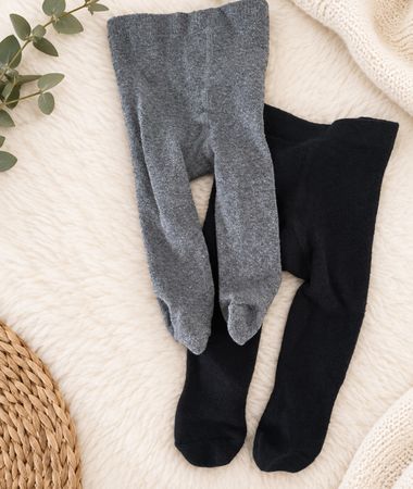 2x Baby Strumpfhose 50/56 cm