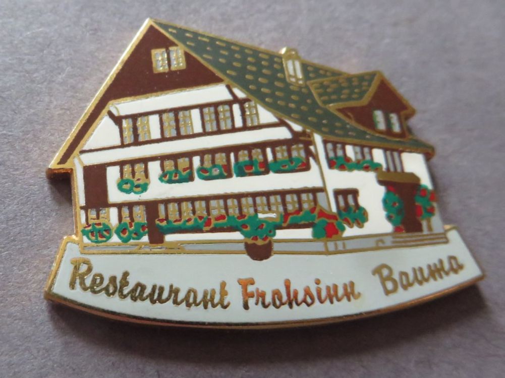 Placchette & Badge: PIN, RESTAURANT FROHSINN BAUMA – Usato da Neuhausen venduto da luckimucki