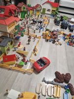 Playmobil Bauernhof mit Zubehör und Fahrzeugen Konvolut