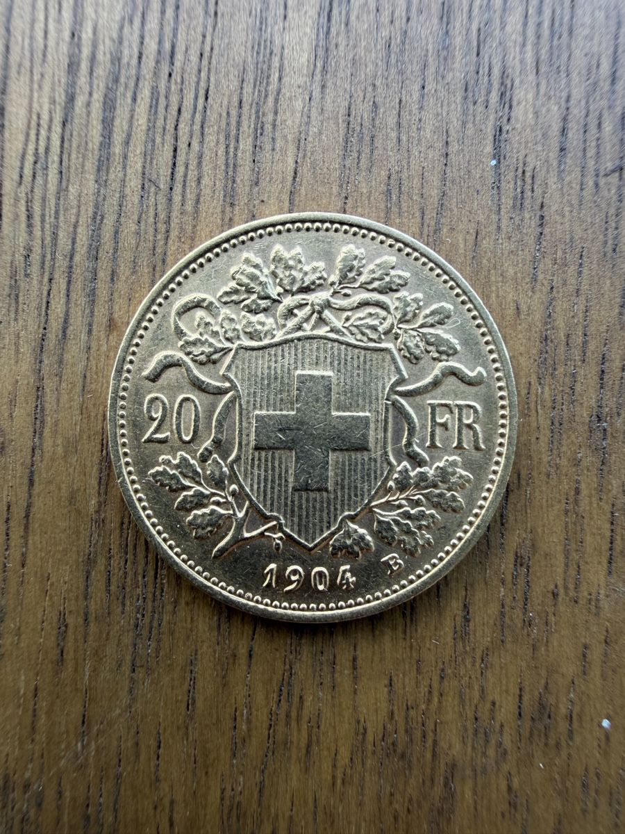 Alle Münzen: Goldvreneli 20FR, 1904B – Neu (gemäss Beschreibung) aus Luzern von LegacyMint 1