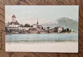 Spiez, Werbestempel "Chocolats Suisse RIBET Lausanne"