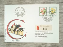 TR62 Enveloppe + Timbre Suisse 1983 - 1000 Ex