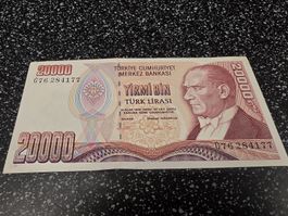 20000 Türk Lirasi 1970 banknote 