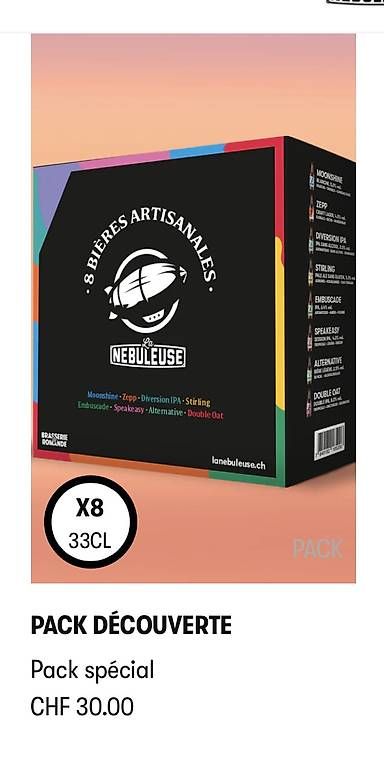 Livres audio: Bière 5 PACKS DÉCOUVERTE LA NÉBULEUSE OFFRE EXCEPTIONNELLE   – D'occasion à Le Mont-sur-Lausanne par swisssail 1