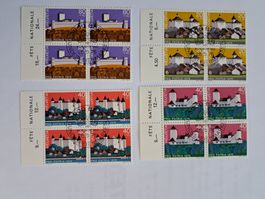 1976 Satz Pro Patria 4er Block ET