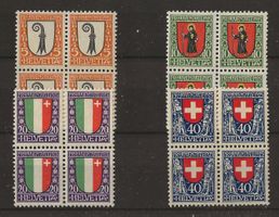 4er Block Serie Pro Juventute 1923 Postfrisch ** ohne Falz!!