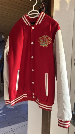 EHC Biel Retro College Jacke Rot/Weiss Grösse M