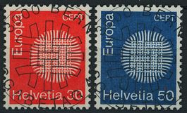 1970 - Europa - Ersttag Voll Stempel ET