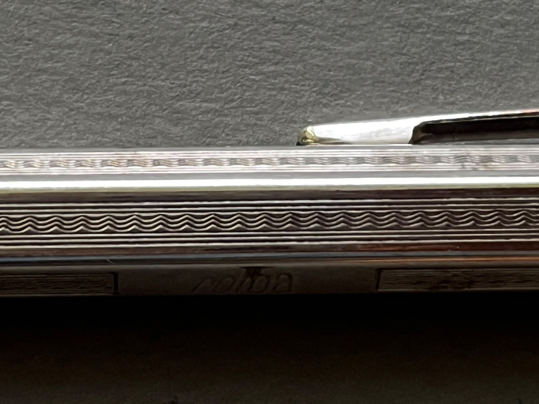 Caran D'Ache Matite, matite colorate & gessi: Caran d’Ache Ecridor Minenhalter "Welle" versilbert ck – Usato da Zürich venduto da FV.vintage 2
