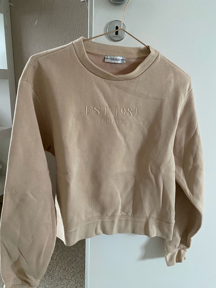 Guess Pullover & Sweatshirts: Guess Pullover Sweatshirt beige Gr.S Neu und ungetragen – Neu und originalverpackt aus Ellikon an der Thur von Bali1999