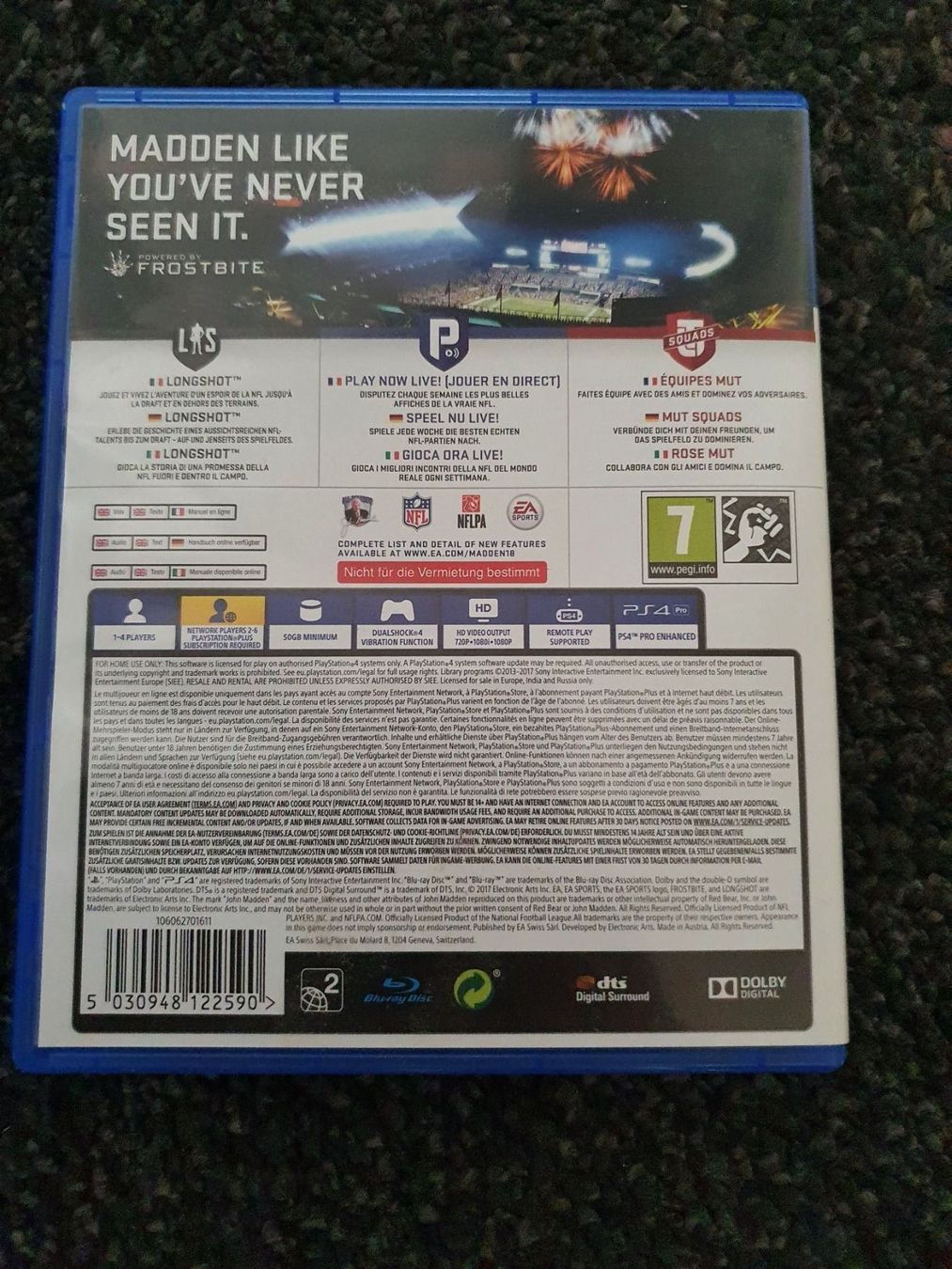 Giochi: Madden NFL 18 PS4 – Nuovo (secondo la descrizione) da Ostermundigen venduto da ala_pt5h 1