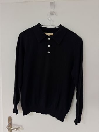 The Cashmere Company - Schwarzer Polo Pullover, Gr. 40