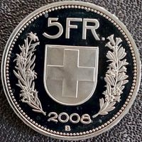 5 Franken 2008 stgl. / aus Münzsatz