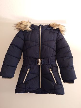 Mädchen Winterjacke dunkelblau, Grösse 110