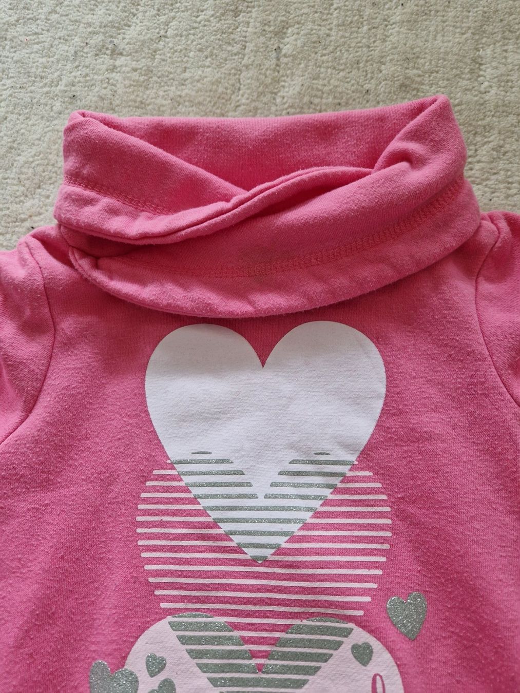 Pulls et sweat-shirts: Rollkragen-Pullover Gr.116 Glitzer-Herzen, Pullover Herz – D'occasion à Arlesheim par Vera6 4