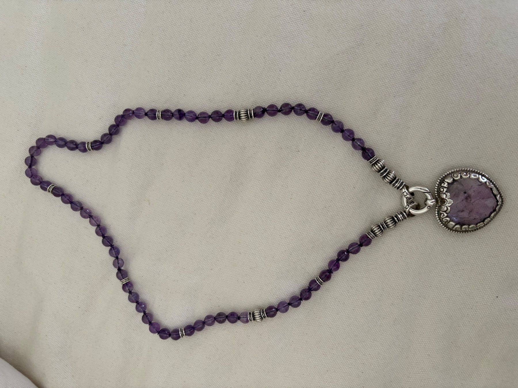 Catenine: Amethyst-Herzkette – Usato da Mammern venduto da Rustini 1