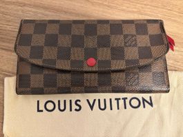 -1Frs DEAL! Louis Vuitton Emilie Wallet Damier Ebene