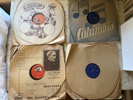 4x Schellackplatten-Raritäten Columbia "His Masters Voice"