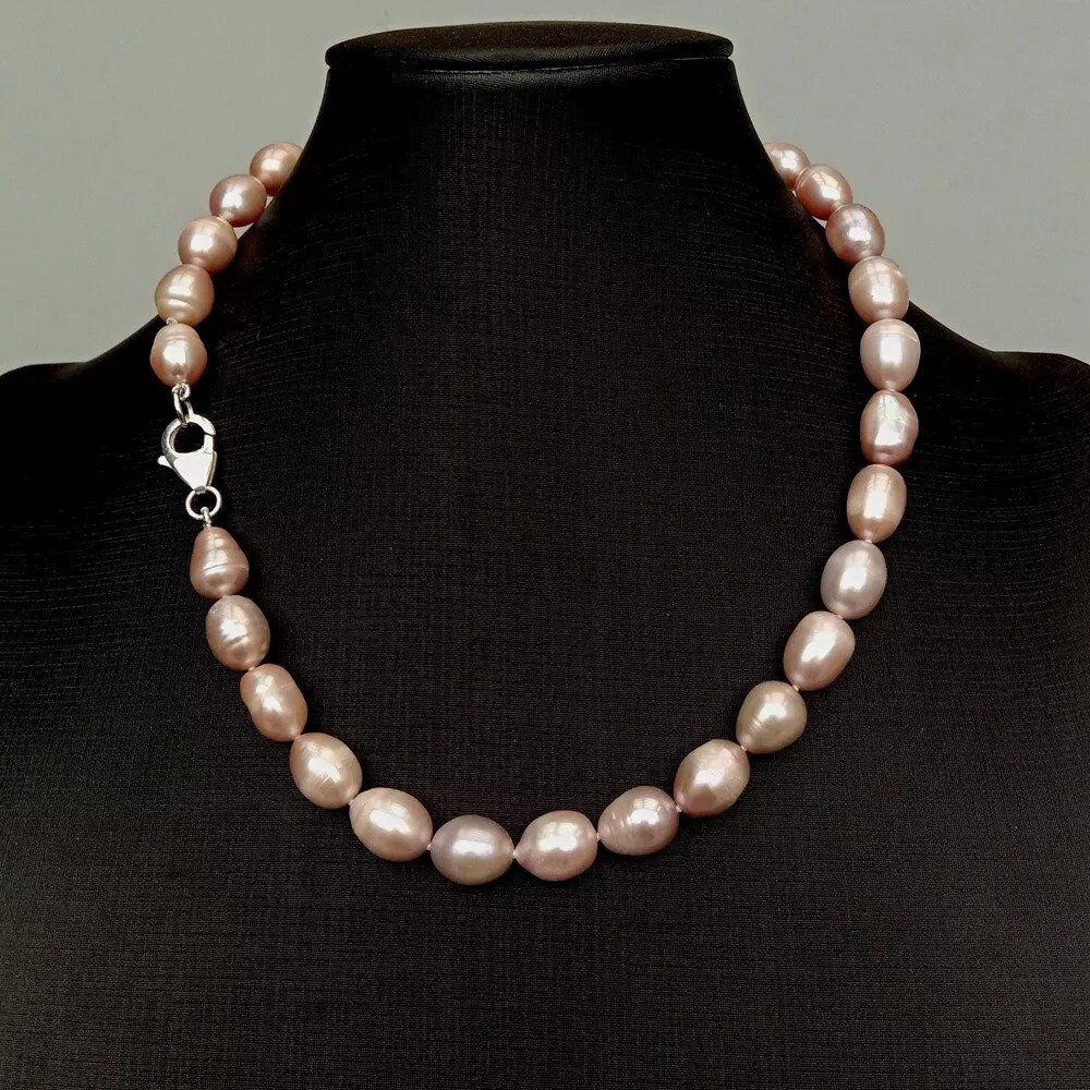 Catenine: Lua Lila Perlen Kette Echt 1.2cm Collier Perle Halskette – Nuovo (secondo la descrizione) da Prilly venduto da ilyria73 3