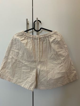 Kurze Hose Pot Collection S beigefarben 100 % Baumwolle