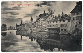Zürich, Schipfe, Phototypie, gelaufen 1911