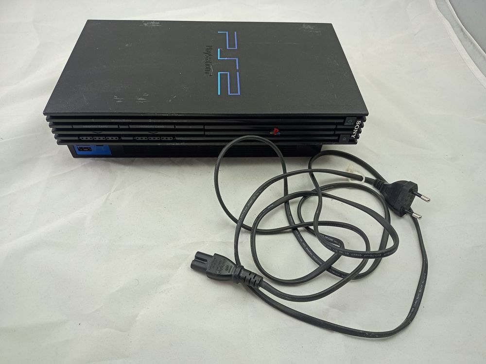 Sony PlayStation 2 PS2 Konsole Fat Schwarz - Alle Kabel - Controller Auswahl