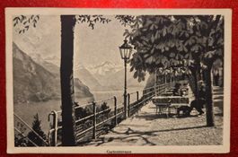 Seelisberg Gartenterrasse Hotel Bellevue 1927