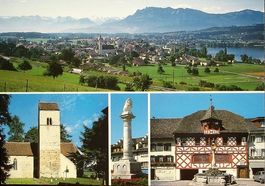 SEMPACH-STADT Pilatus und Alpenpanorama