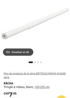 5x barres rideaux IKEA 120-210cm