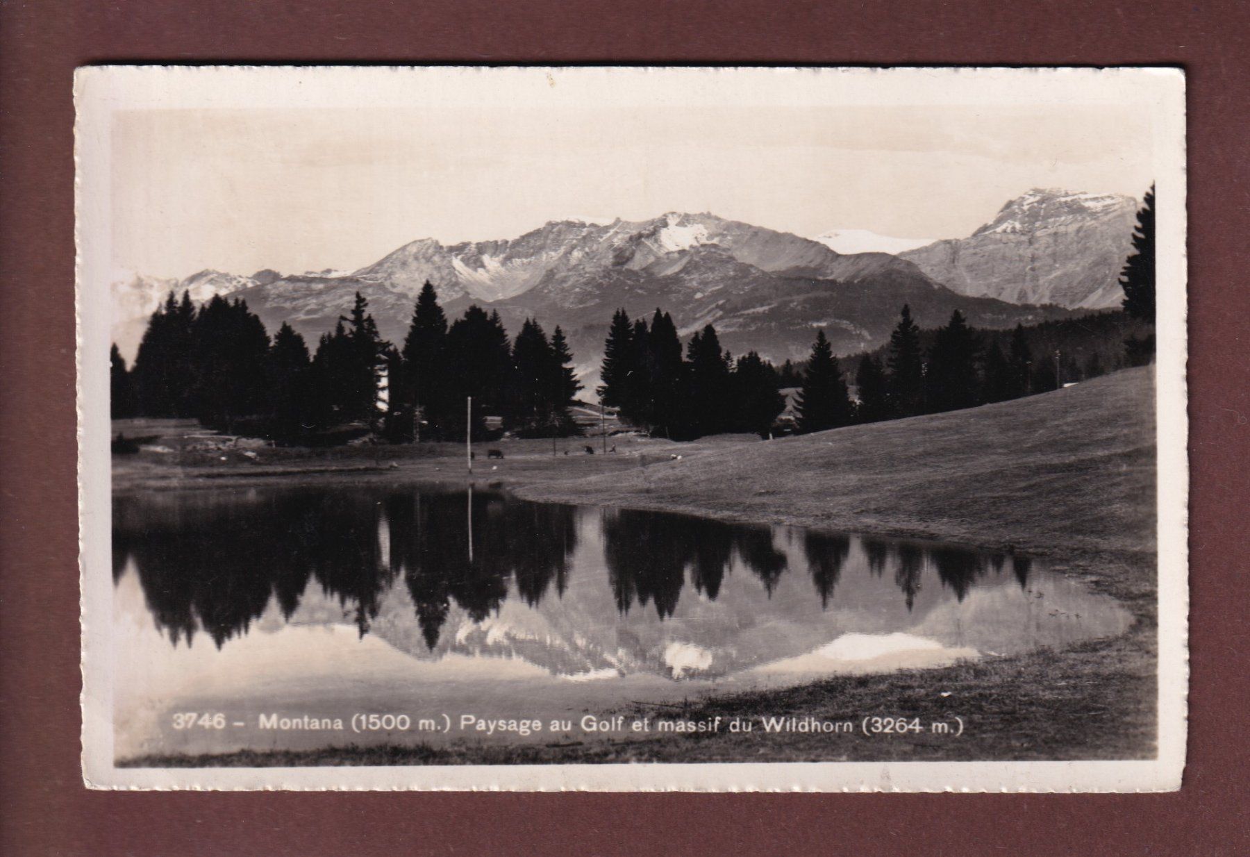 Ansichtskarten: MONTANA - Au Golf - Wildhorn – Gebraucht aus Pully von nicecards-shop