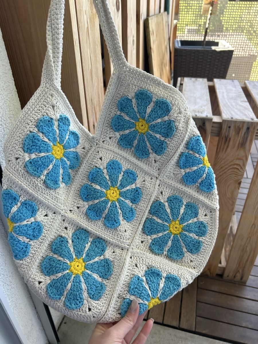 Borse da donna: Handgemachte Häkeltasche mit Blumenmuster, Sommer-Chic! – Usato da Gossau SG venduto da deb_kp7p 2