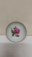 Meissen kleine Porzellanschale mit Rosenmuster und Goldrand