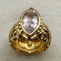 Sterling Silber 925 Ring mit Rosenquarz Grösse 56