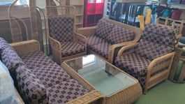 Rattan Lounge-Set, 7-teilig