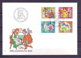 CH FDC Pro Juventute Satz 1985