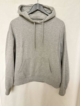 grauer Kapuzen Hoodie Pullover Gr. S