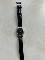 Damen Armbanduhr schwarz Lederband Nina Ricci