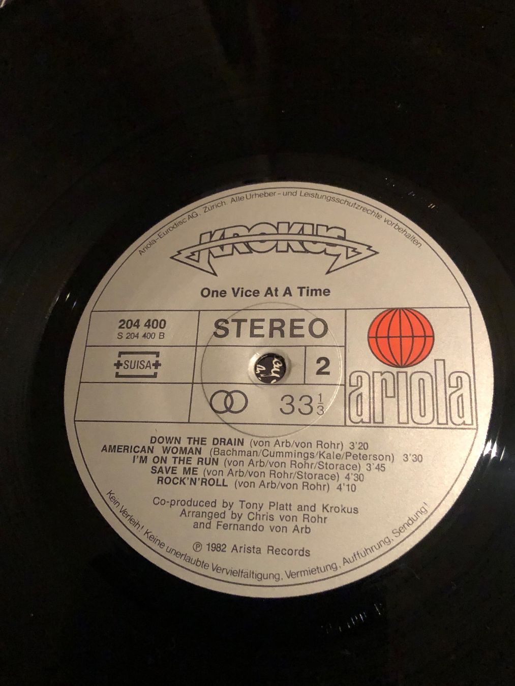 Dischi in vinile: Krokus. 1982. One Vice At A Time – Usato da Faulensee venduto da Mizuno06 5