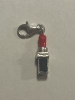 Thomas Sabo Charm Lippenstift 925 Silber Rot Schwarz!
