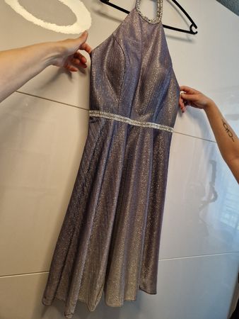 Kleid neu lila/silber Gr 36
