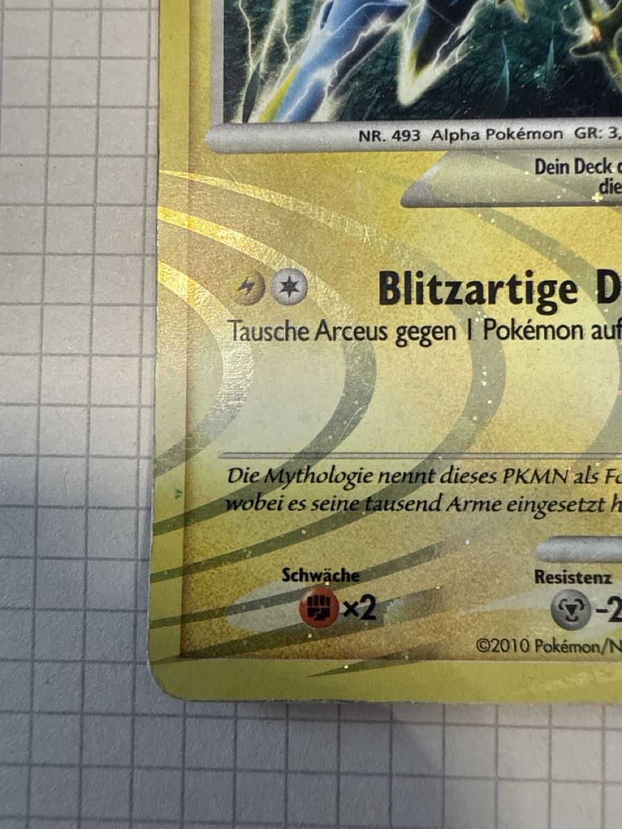 Pokémon Cartes à collectionner: Arceus Lv 100 AR6 poor  – D'occasion à Gudo par ken_dr92 2