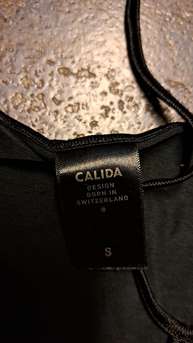 Calida Altra biancheria intima: Calida Spaghettitop schwarz Grösse S  – Usato da Zofingen venduto da Gabe0815 1
