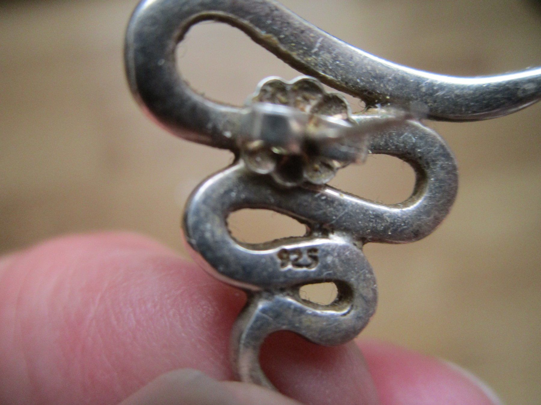 Boucles d'oreille: Ohrhänger mit Kunststoffkugel  Silber 925 – D'occasion à Heimberg par Lupo57 3