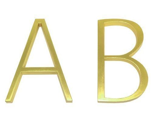 Insegne: 126mm Hausnummer 0-9 & A-B gold – Nuovo e nell'imballaggio originale da Uerkheim venduto da Kaufoption 4