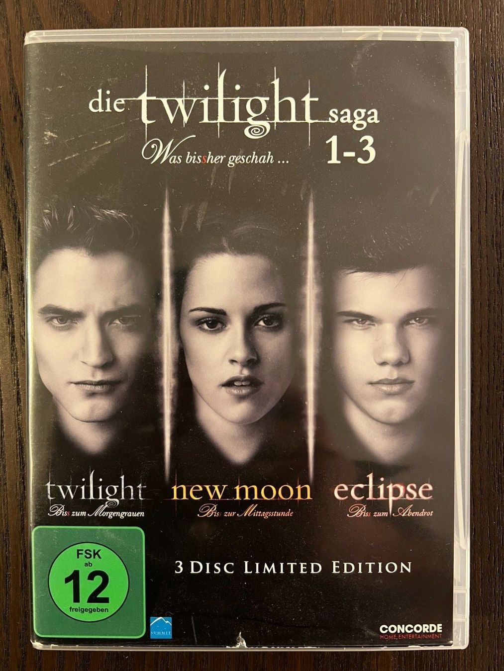 Tutti i DVDs: The Twilight Saga 1 bis 3 – Usato da Zürich venduto da FilmFreunde