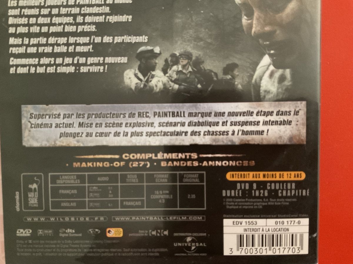 Tutti i DVDs: DVD Paintball jouer pour survivre – Usato da Veyrier venduto da Deniro2 4