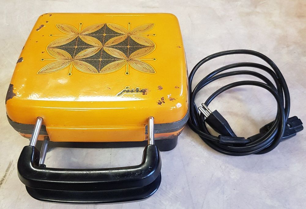 Jura Waffeleisen / Bretzeleisen, Vintage, orange, ab 1Fr | Kaufen auf ...