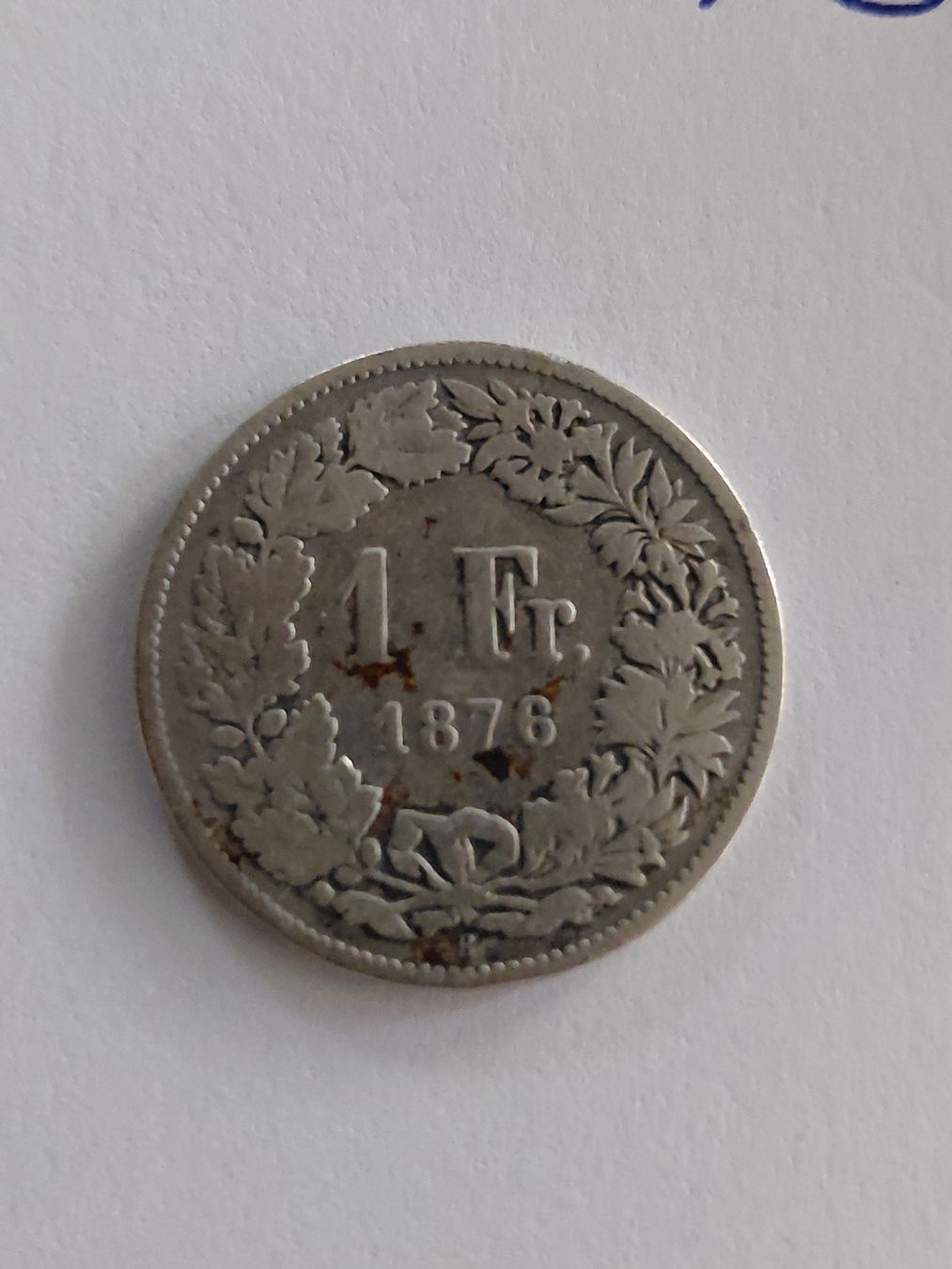 Alle Münzen: 1 Franken 1876 silber – Gebraucht aus Bonaduz von topolino052 1