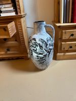 Grosse Vase mit Muster und Henkel guter Zustand Höhe 55cm , 